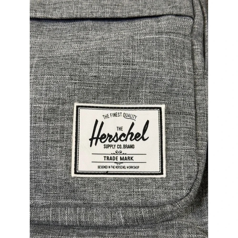 Herschel Supply Co Heritage Backpack Grey Crosshatch Striped Liner School Bag